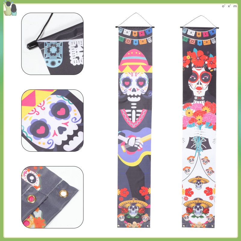 Outdoor Halloween Decorations Mexican Party Sign Front Porch Day The