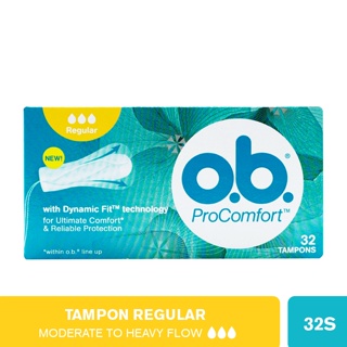 O.B Pro Comfort Mini Size 32 Pcs Dynamic Fit Technology Tampons