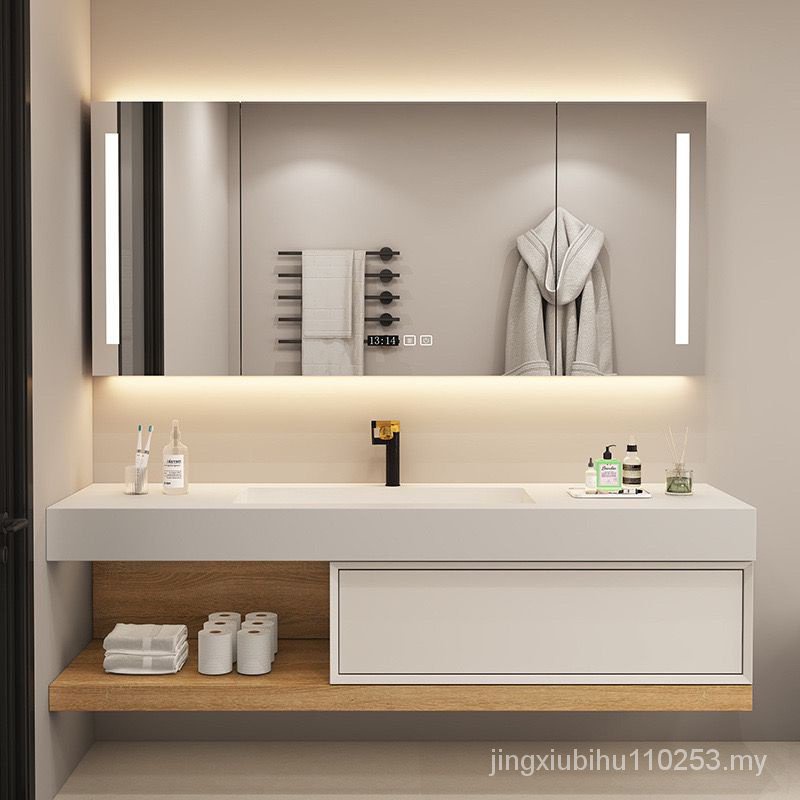 Smart Slate Basin Seamless Basin Bathroom Cabinet Designer Washbasin ...