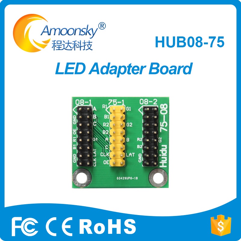 HUB08-75 Led Module Adapter HUB08 To HUB75 Port Hub Card For Linsn ...