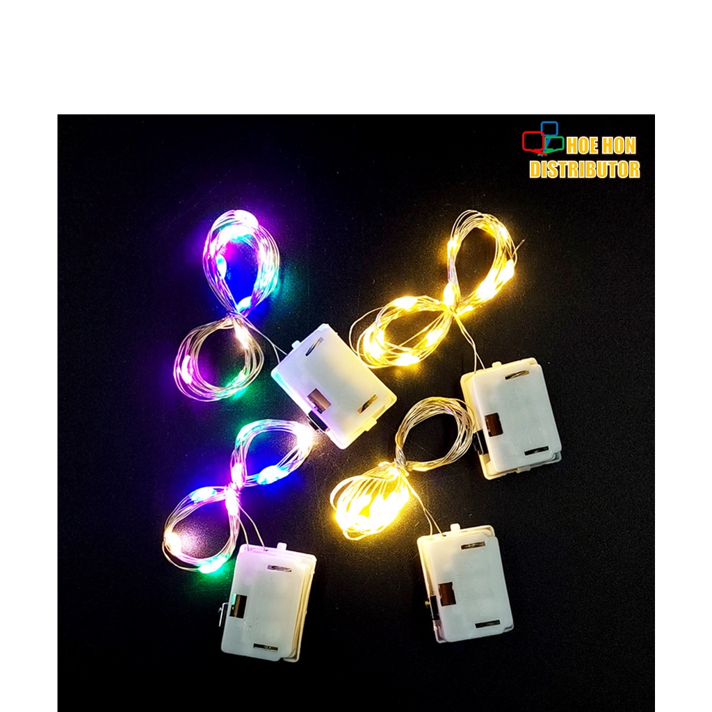 3 Mode String Light 10 LED 1m Warm White or Colors Gift Present Flower ...