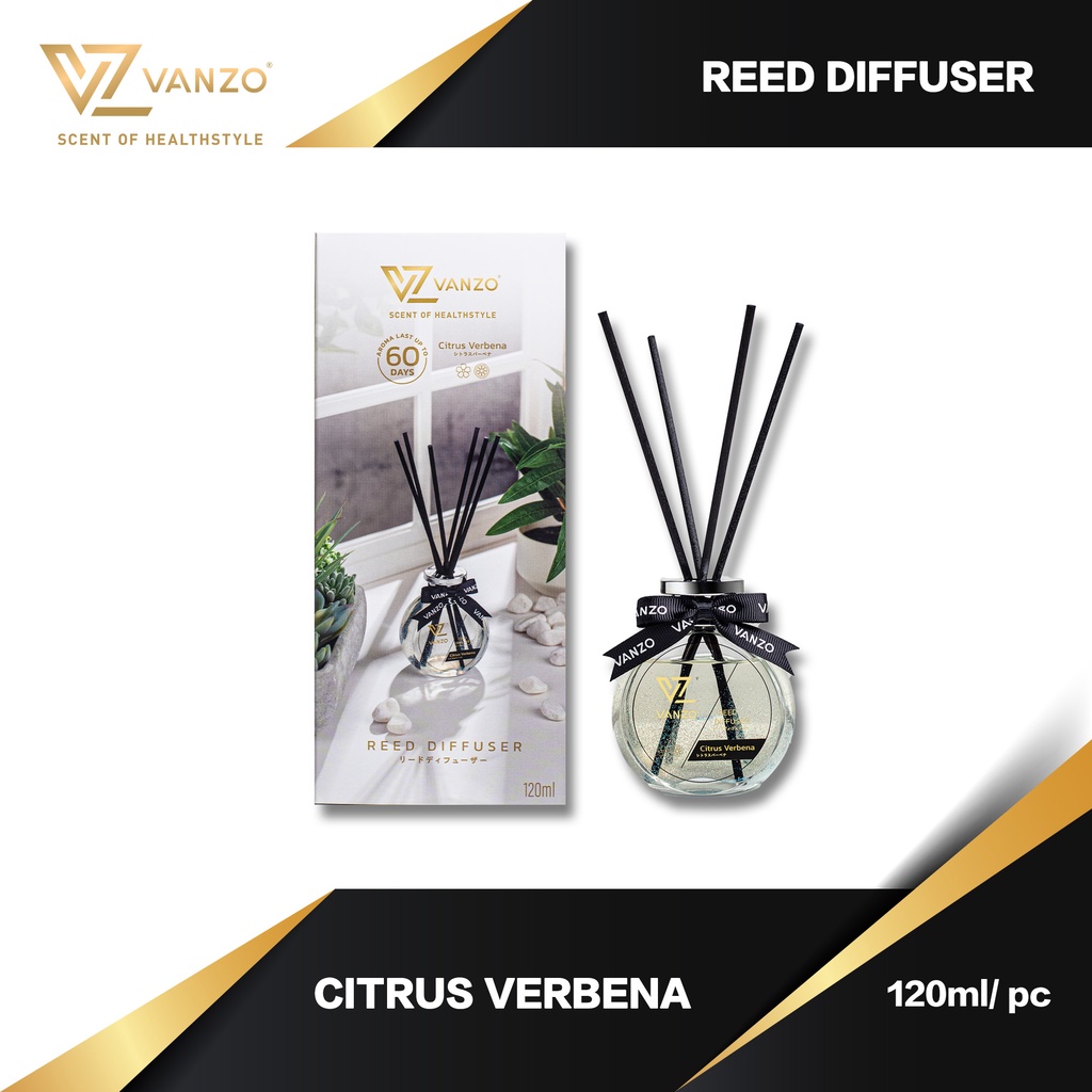 VANZO Reed Diffuser Citrus Verbena 120ml Shopee Malaysia
