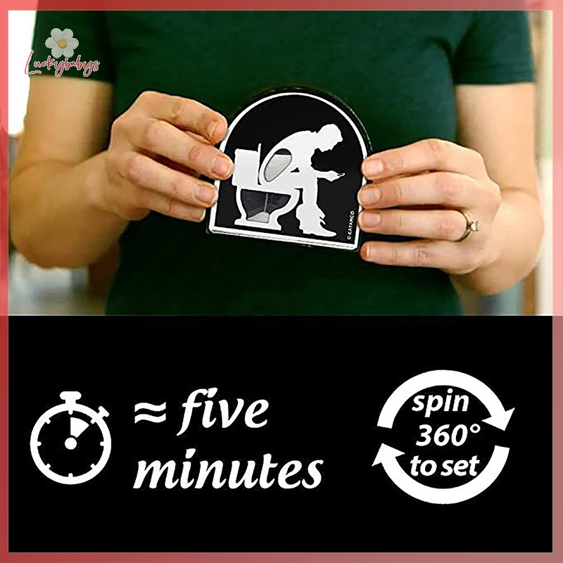 Luckybabys> Time Out Stool Sand Kids 5 Minute Restroom Clock Hourglass