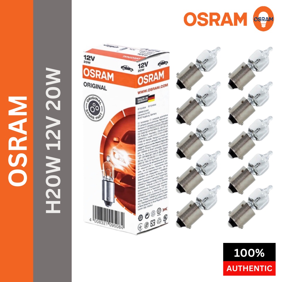 64115 OSR 12V 20W Signal Halogen Bulb BA9s Signal Light Brake Indicator ...