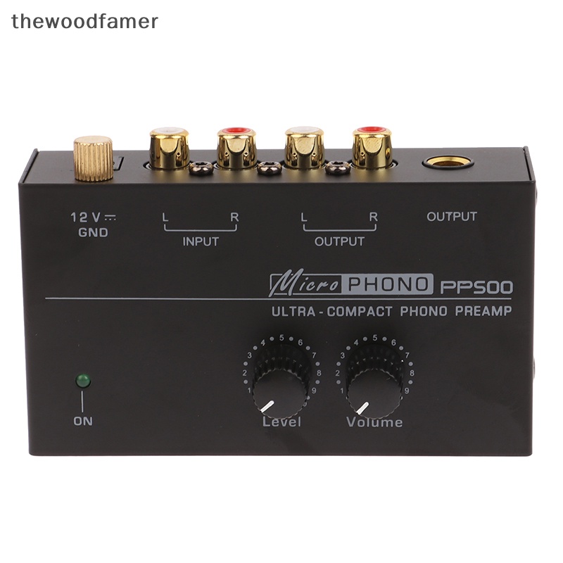 thewoodfamer PP500 Phono Preamplifier Preamp With Bass