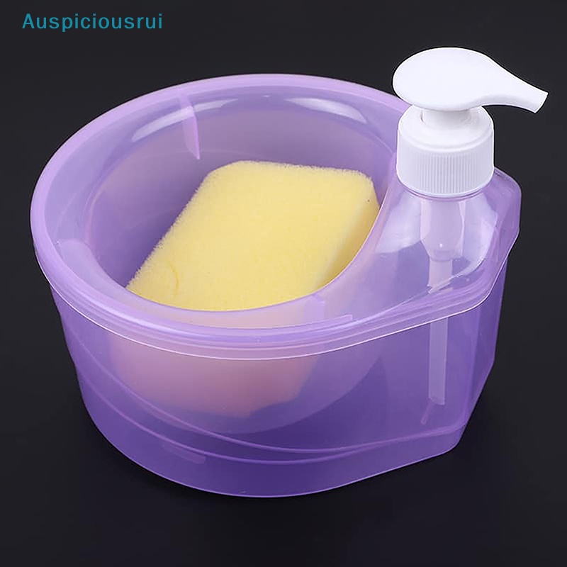 Auspiciousrui Soap Dispenser and Scrubber Holder al Dishwashing
