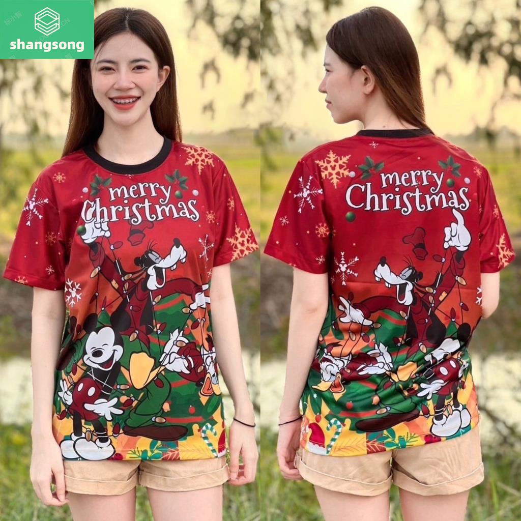 2025 Merry Christmas Tshirts CHRISTMAS JERSEY Thailand Unisex Santa
