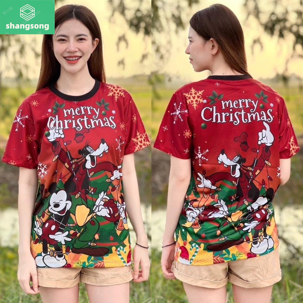 2024 Merry Christmas Tshirts CHRISTMAS JERSEY Thailand Unisex Santa