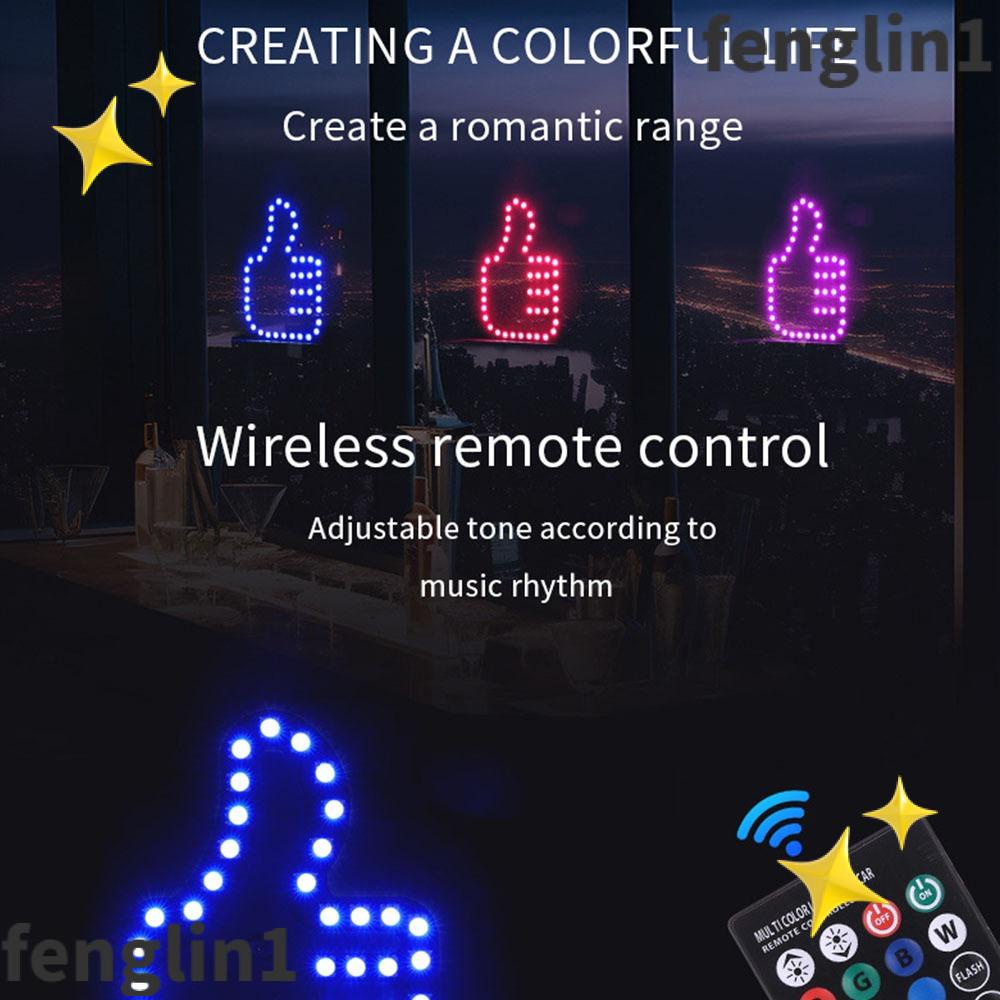 FENG Car Middle Finger Light, Middle Finger Sign LED Gesture Light