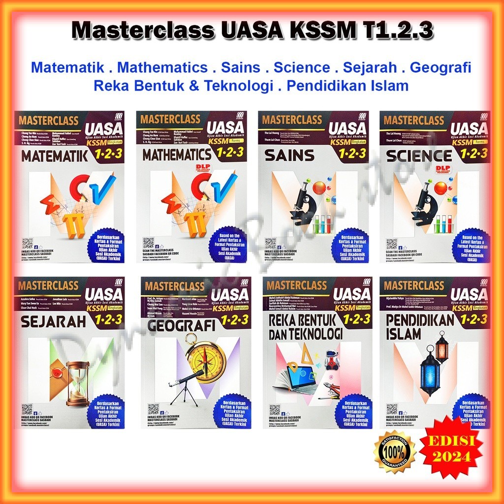 Buku Rujukan : Masterclass UASA KSSM Tingkatan 1.2.3 Edisi 2024 ...