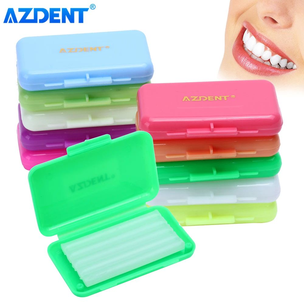 10 Boxes Dental Orthodontic Wax 10 Scent Relief Wax Sticks For Braces