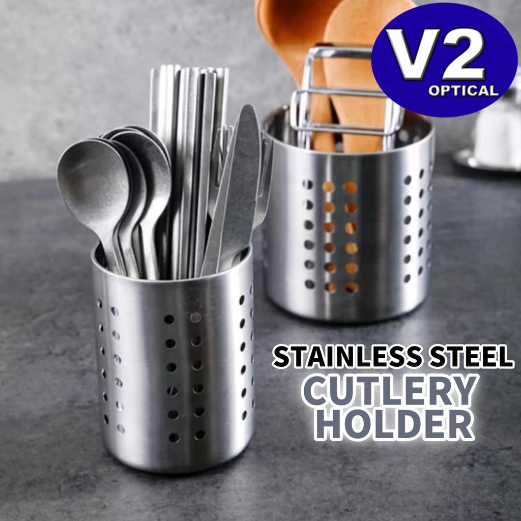 Stainless Steel Cutlery Holder Chopstick Stand Kitchen Utensil Stand ...