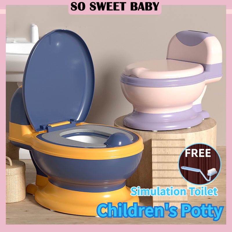 [So Real] Kids Potty Seat Training Toilet Baby Toilet Bowl Seat with