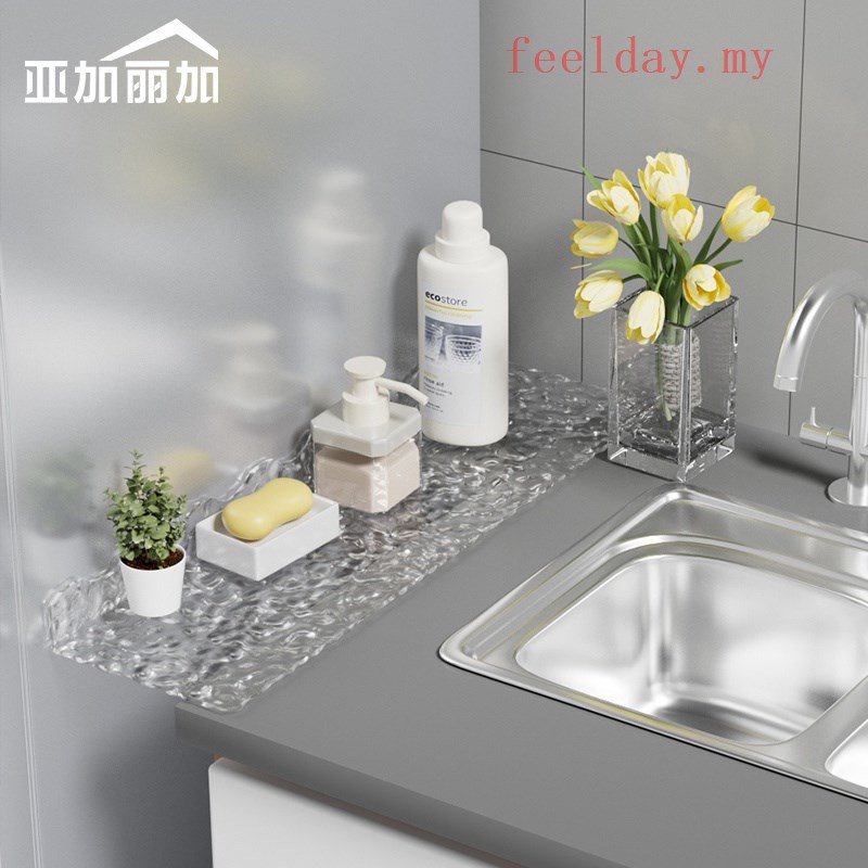 Kitchen Refrigerator Gap Baffle Acrylic PerforationFree Countertop