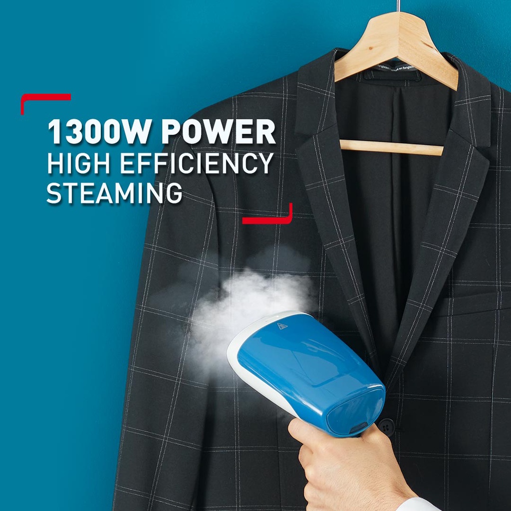 Garment Steamer Pure Pop Tefal DT6130 Access Steam First Brosse Vapeur, Design Léger, Temps De Chauffe 15 Secondes, 1300 W Defroisseur A Main Calor