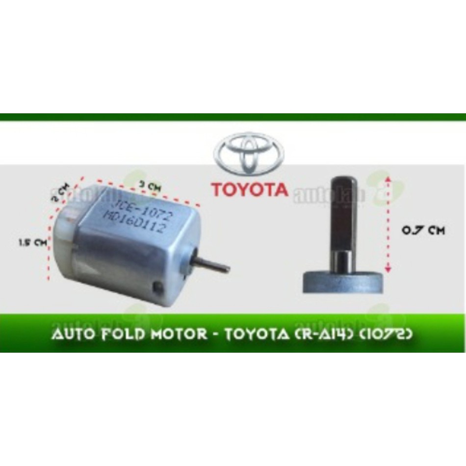 CAR AUTO FOLD CENTER TOYOTA SIDE MIRROR MOTOR TOYOTA CAMRY VIOS ALTIS JC1072 37MM Shopee Malaysia