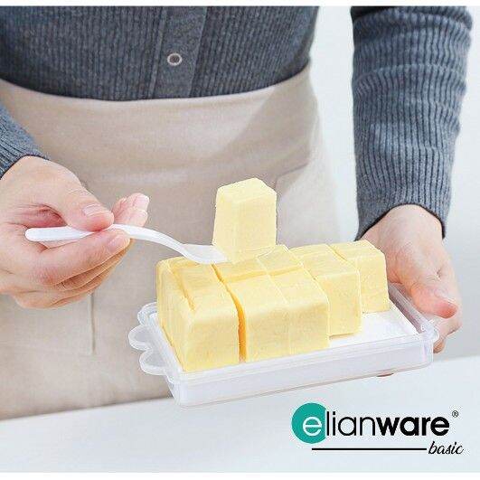 Elianware Transparent Butter Case Keeper Storage with Cover (Free ...
