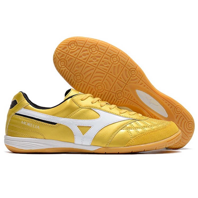 Mizuno MORELIA Sala Japn IC futsal shoes，Men's Leather flatbottomed