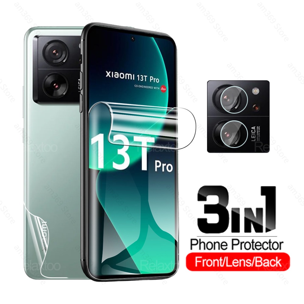 3in1 For Xiaomi 13t Pro 5g Front Back Hydrogel Film No Glass Xiaomi13t 13tpro Mi13t 2023 Camera 2269