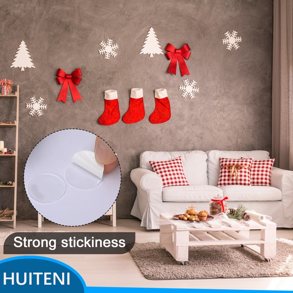 1/2/3/5 10pcs Acrylic Portable Double Sided Sticky Rounds For Seamless ...