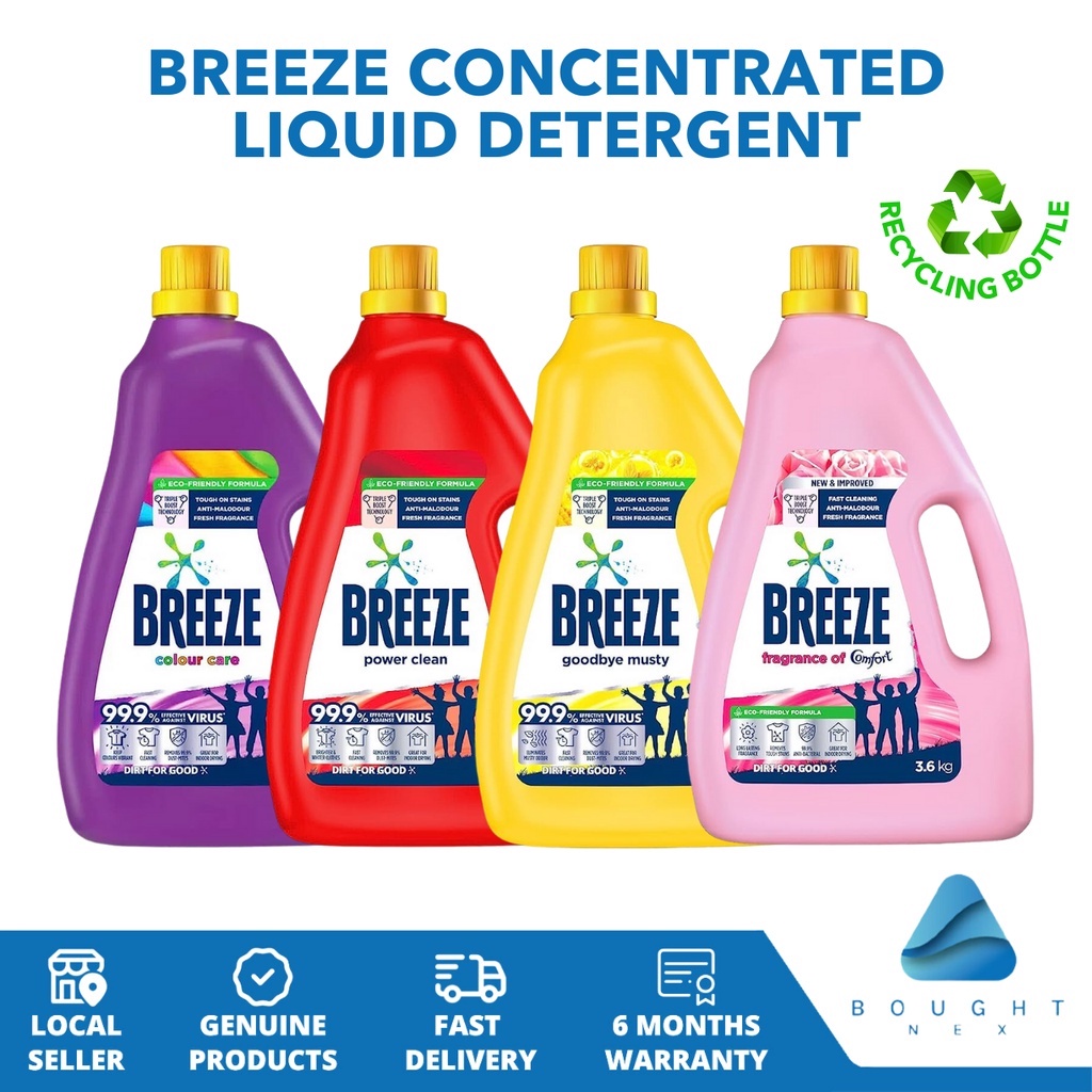 Breeze Liquid Detergent 3.6kg Ready Stock Shopee Malaysia