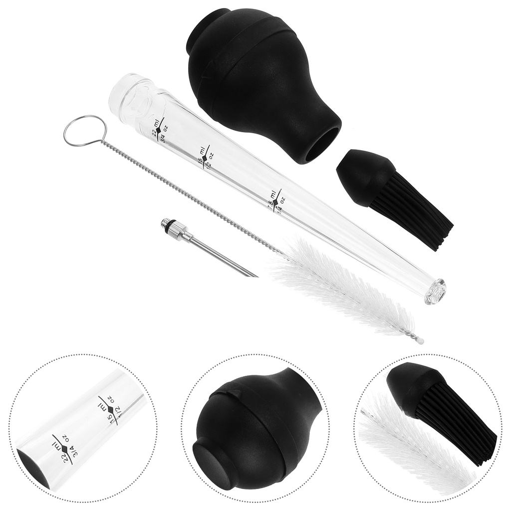 Meat Injector Food Stainless Steel Turkey Baster Tools huixigs Shopee