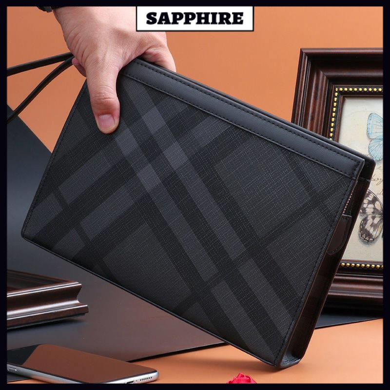 SAPPHIRE Clutch bag men Business Casual posh bag lelaki Handbag Men s Package Business Leisure Handbag New Luxury Tide Men s Handbags Bags Fashion Lauret Large Capacity Shopee Malaysia