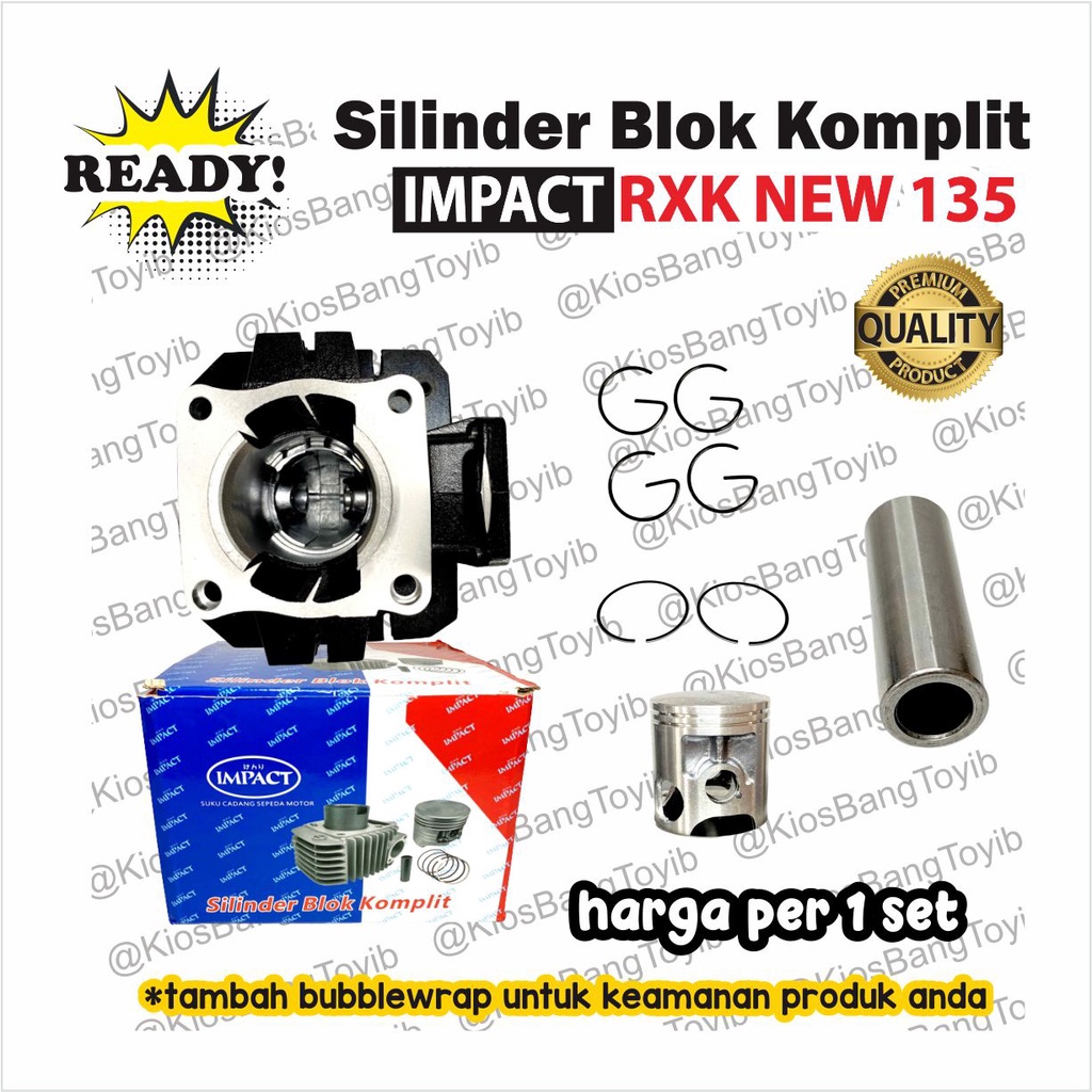 RX Cylinder Block Assy Complete Set Yamaha RXK Cylinder Block NEW 135 ...