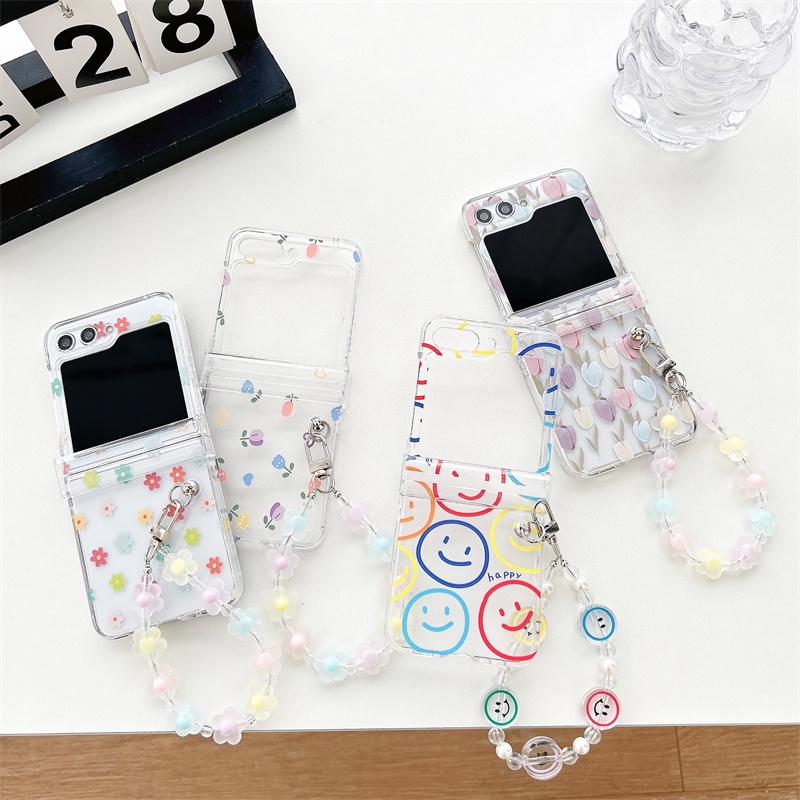 Cute Flip Casing for Samsung Galaxy Z Flip5 Cartoon PC Transparent ...