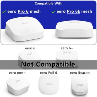 No Tools Installation Wall Mount Wall Mount For EERO Pro 6E Router - 2 Pack No-Tool Installation With Cord Management Eero Wall Mount
