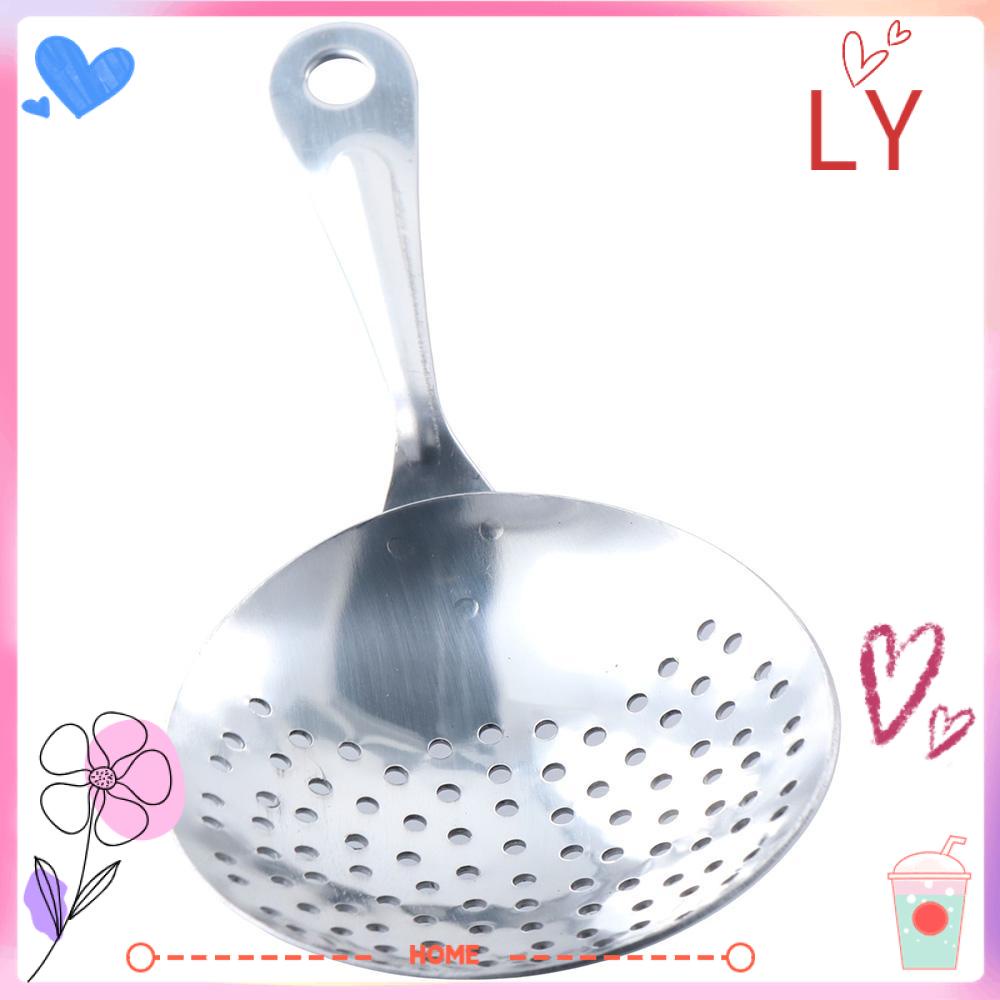 LYHOME Bar Strainer, Handle Fast Drain Julep Strainers, Hot 304 Stainless Steel Agitator Filter