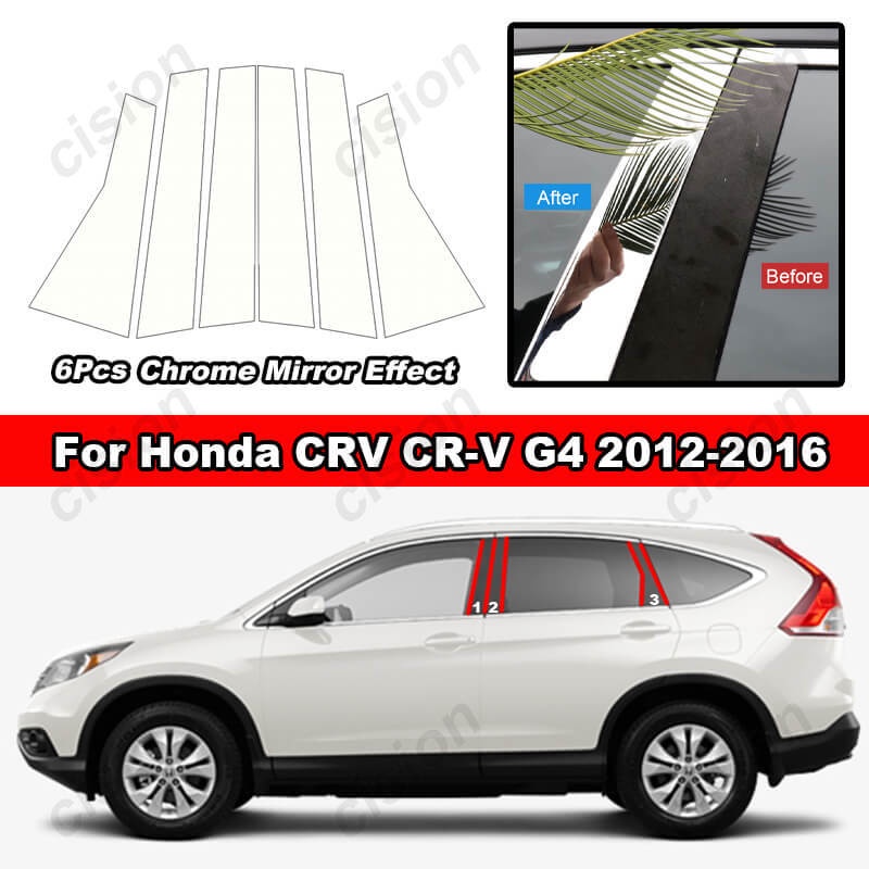 Chrome Pillar Post Covers For Cadillac Deville 2000-2006 – 6-Piece Set