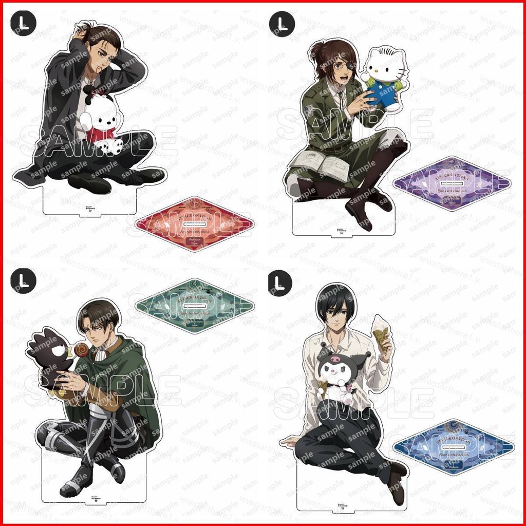 Ere1 Attack on Titan Anime Figure Model Toy Acrylic Stands Plate Holder ...