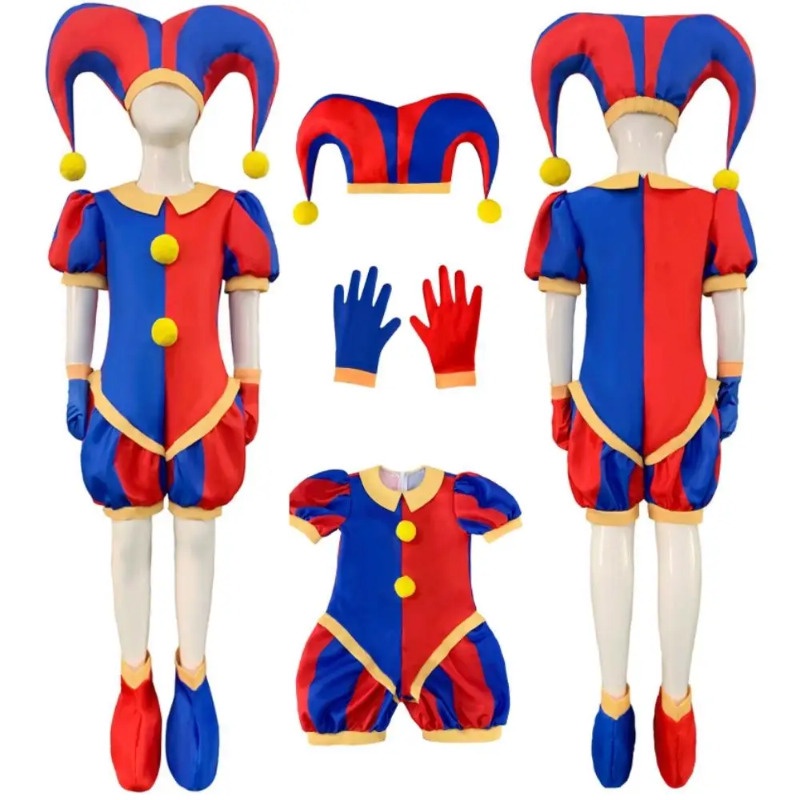 Pomni Cosplay Costume Anime The Amazing Digital Circus Bodysuit for