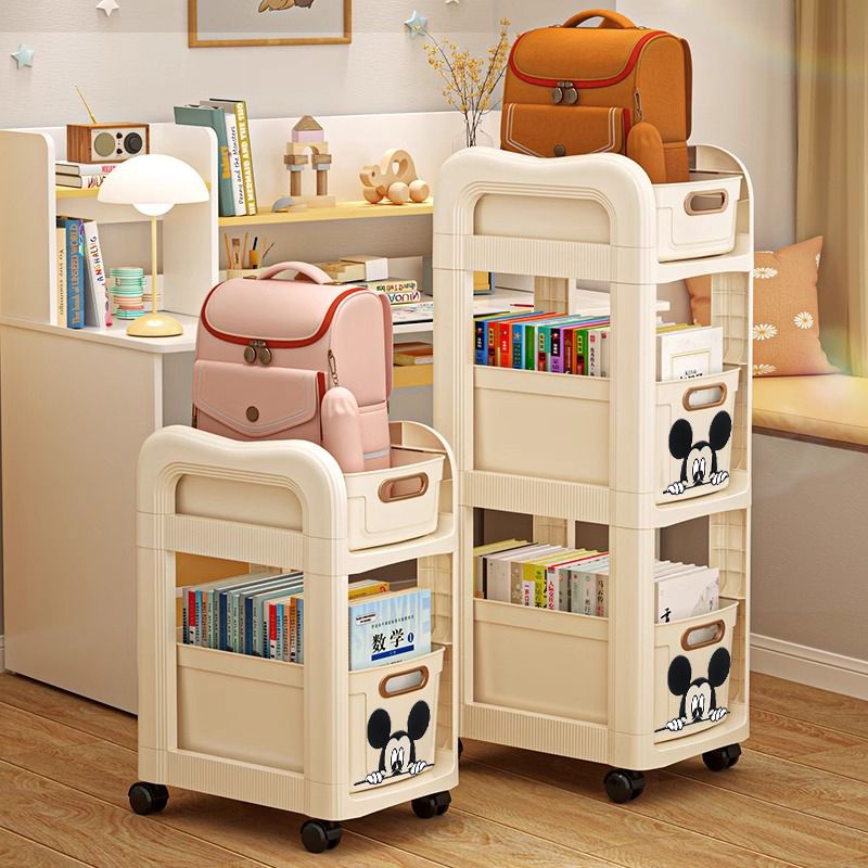 Schoolbag Book Book Shelf Shelf Under Desk Office Household Wheeled