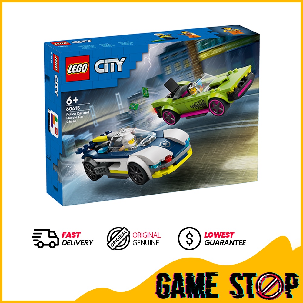 Lego 60415 City Police Police Car and Muscle Car Chase | Shopee Malaysia
