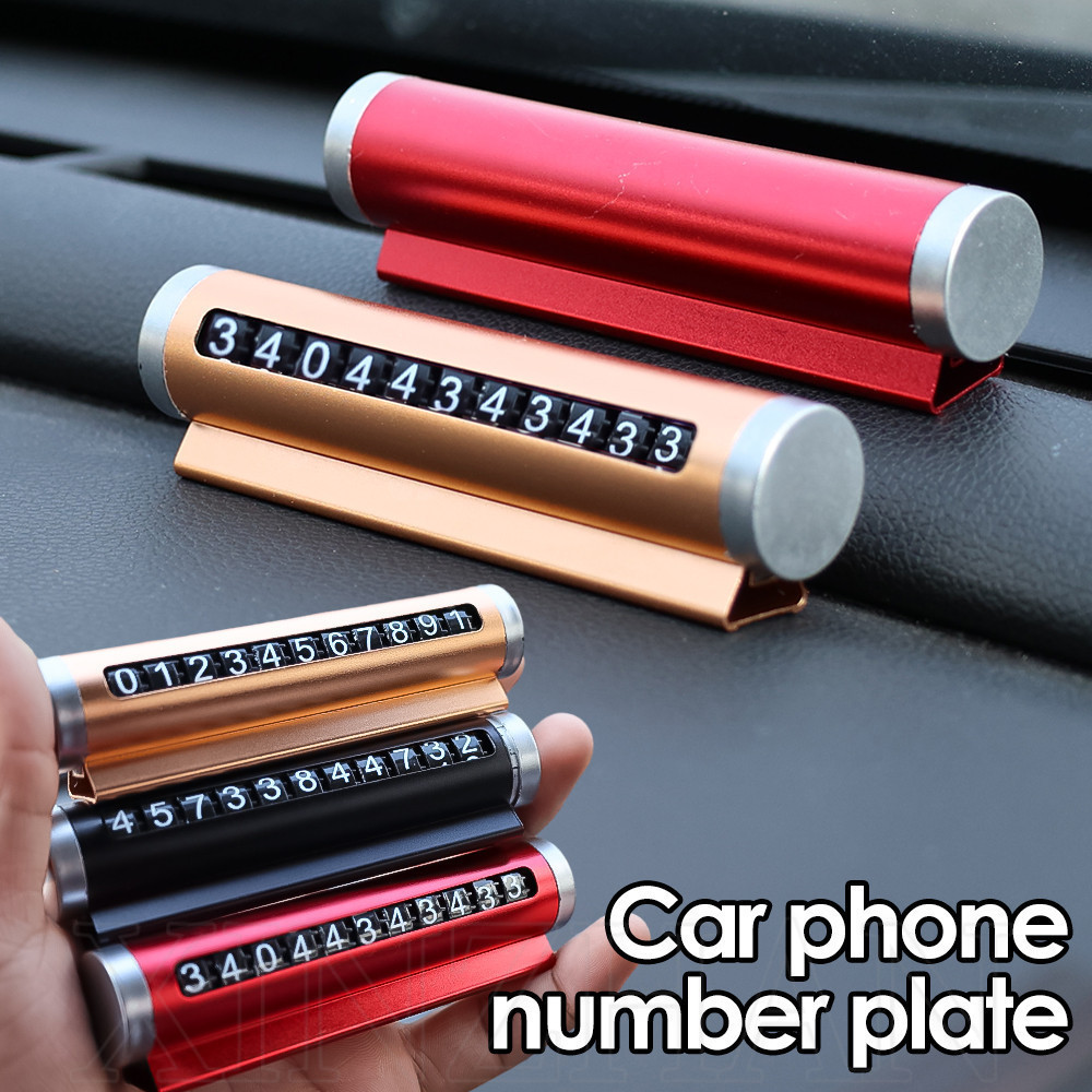 Universal Rotatable Phone Number Plate - Car Styling Auto Accessories ...