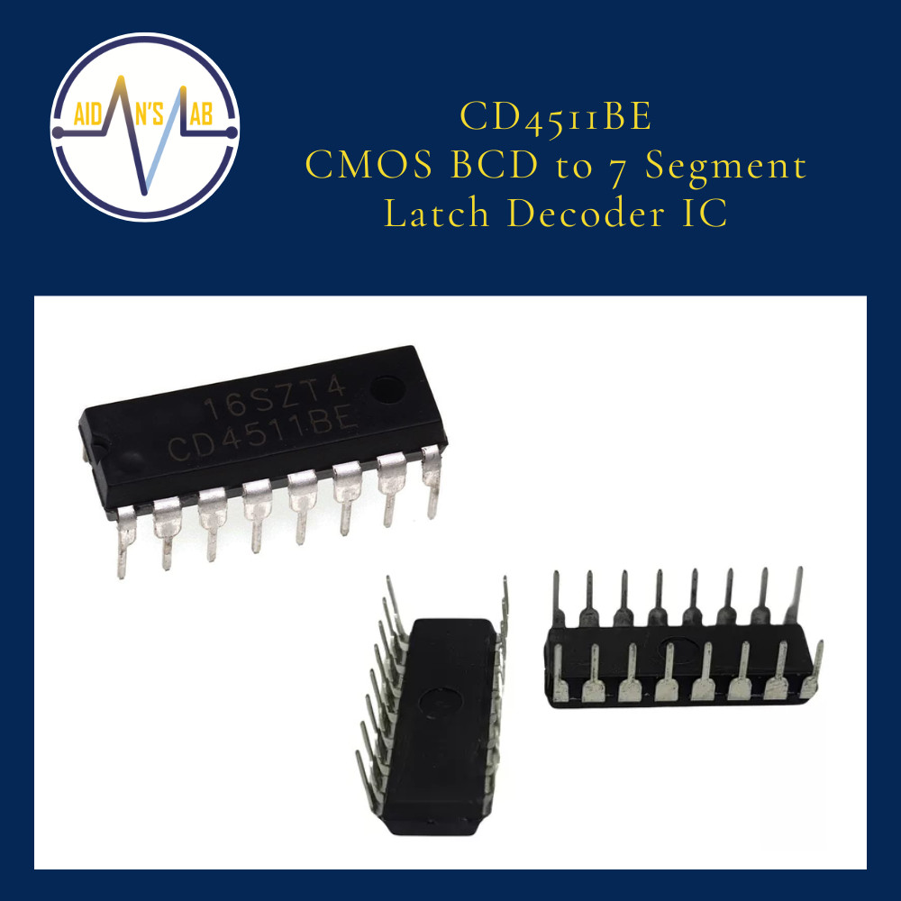 CD4511BE | CD4511 | DIP16 CMOS BCD to 7 Segment Latch Decoder IC ...
