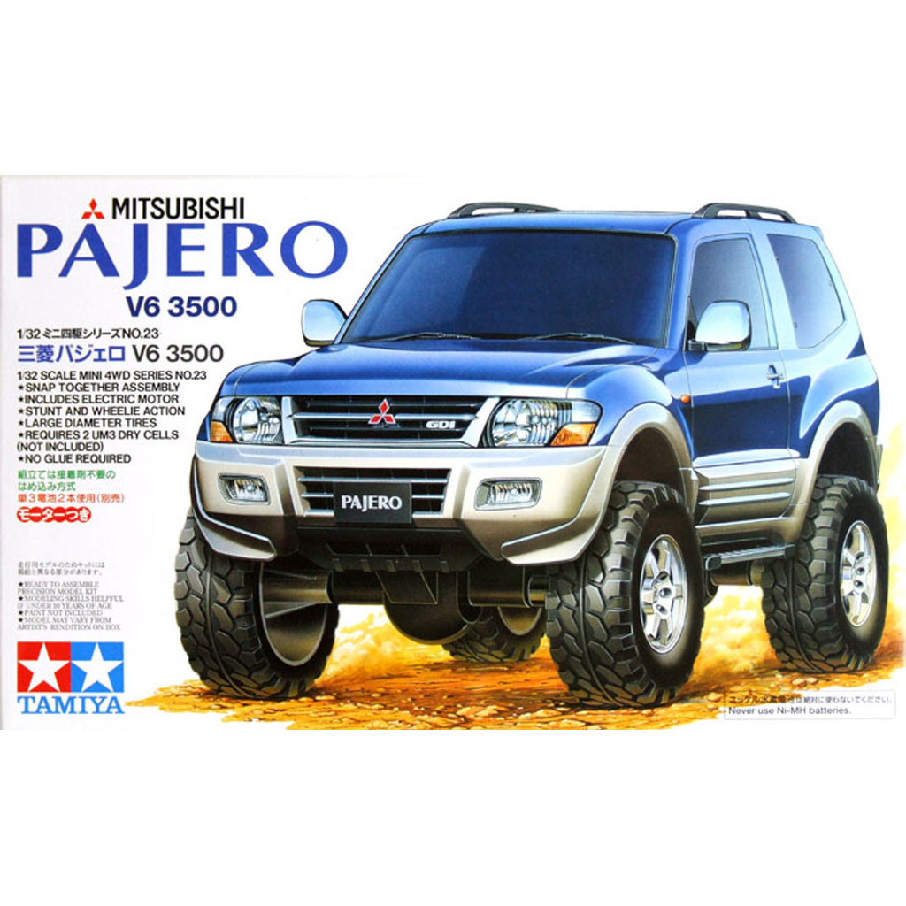 Tamiya 19023 Mini 4WD Mitsubishi Pajero V6 3500 1/32 | Shopee Malaysia