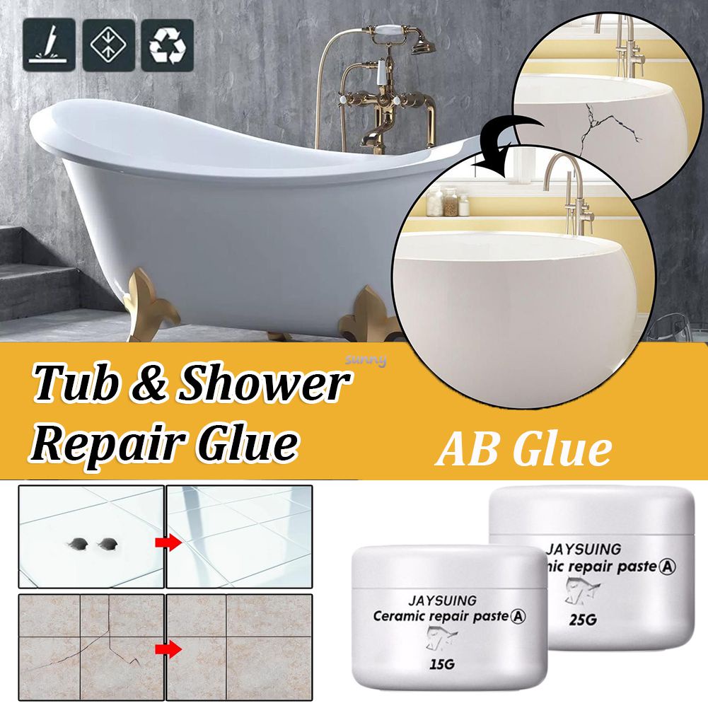 Jaysuing Ceramic Floor Tile repair agent Tile Repair Adhesive Glue Tub