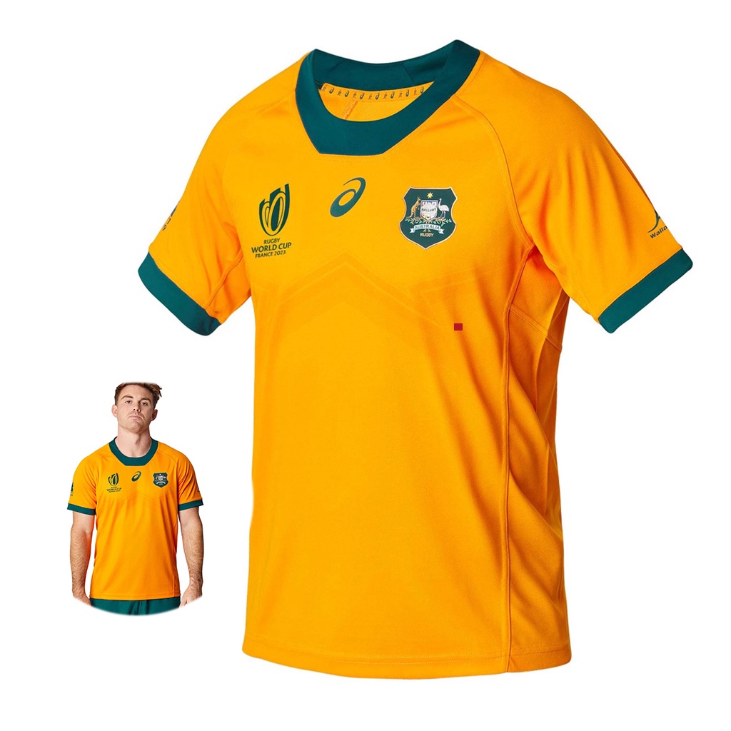 New 2023 RWC Australia Rugby World Cup Jersey Home Rugby Shirt Shopee