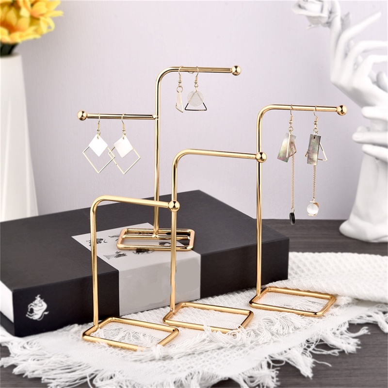Practical Jewelry Rack Display Stand Show Rack Gold Earring Jewelry ...