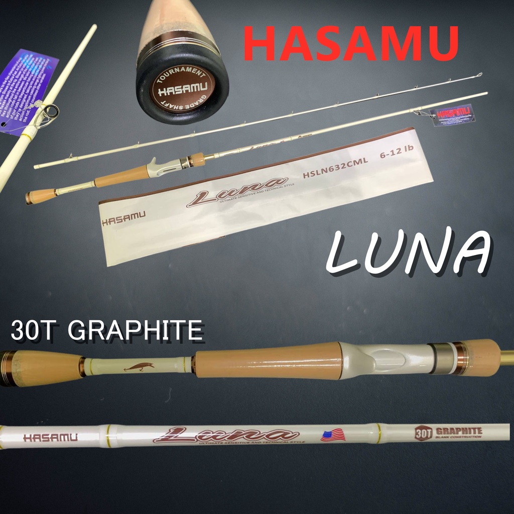 HASAMU LUNA ROD BC CASTING ROD SNOW | Shopee Malaysia