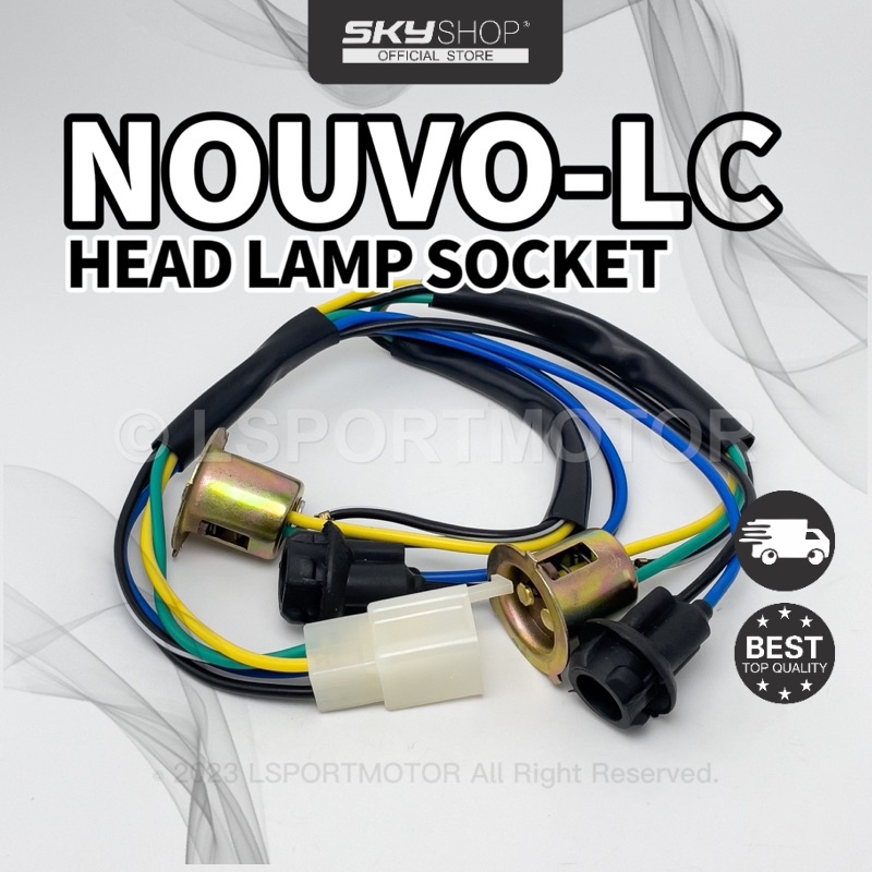 YAMAHA NOUVO-LC HEAD LAMP SOCKET FRONT DEPAN LAMPU KEPALA SOCKET WIRE ...
