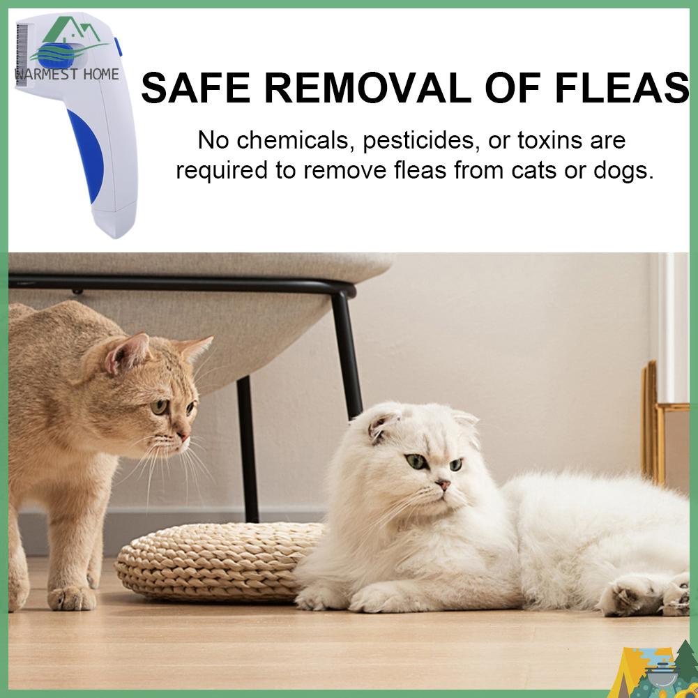 {Warm} Electric Flea Zapper Comb Gentle and Safe Electric Lice Comb for