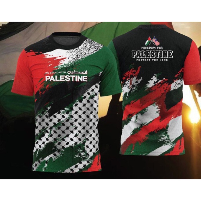 READY STOCK - SOLIDARITY WITH PALESTINE T-SHIRT PALESTIN TEE SAVE