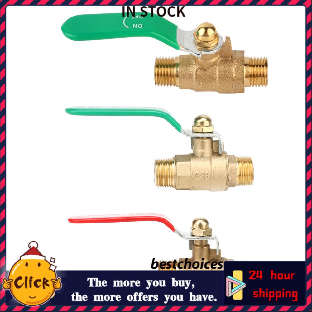 Bestchoices Male to Thread Brass Ball Valve Two Way Mini Shut-off ...