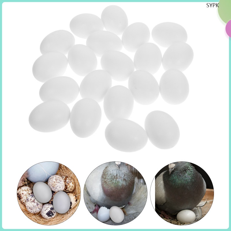 shaoyipinke Homing Pigeons 20 Pcs Nesting Eggs Where Decor Simulation