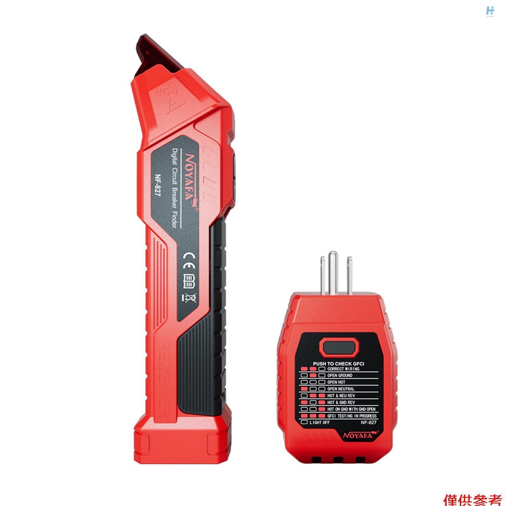 HGM NOYAFA AC Circuit Breaker Finder with Integrated GFCI Outlet Tester AC 90120V USA Plug