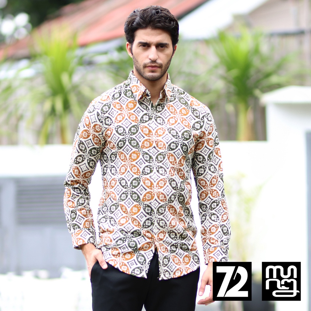 Slim fit batik store shirt